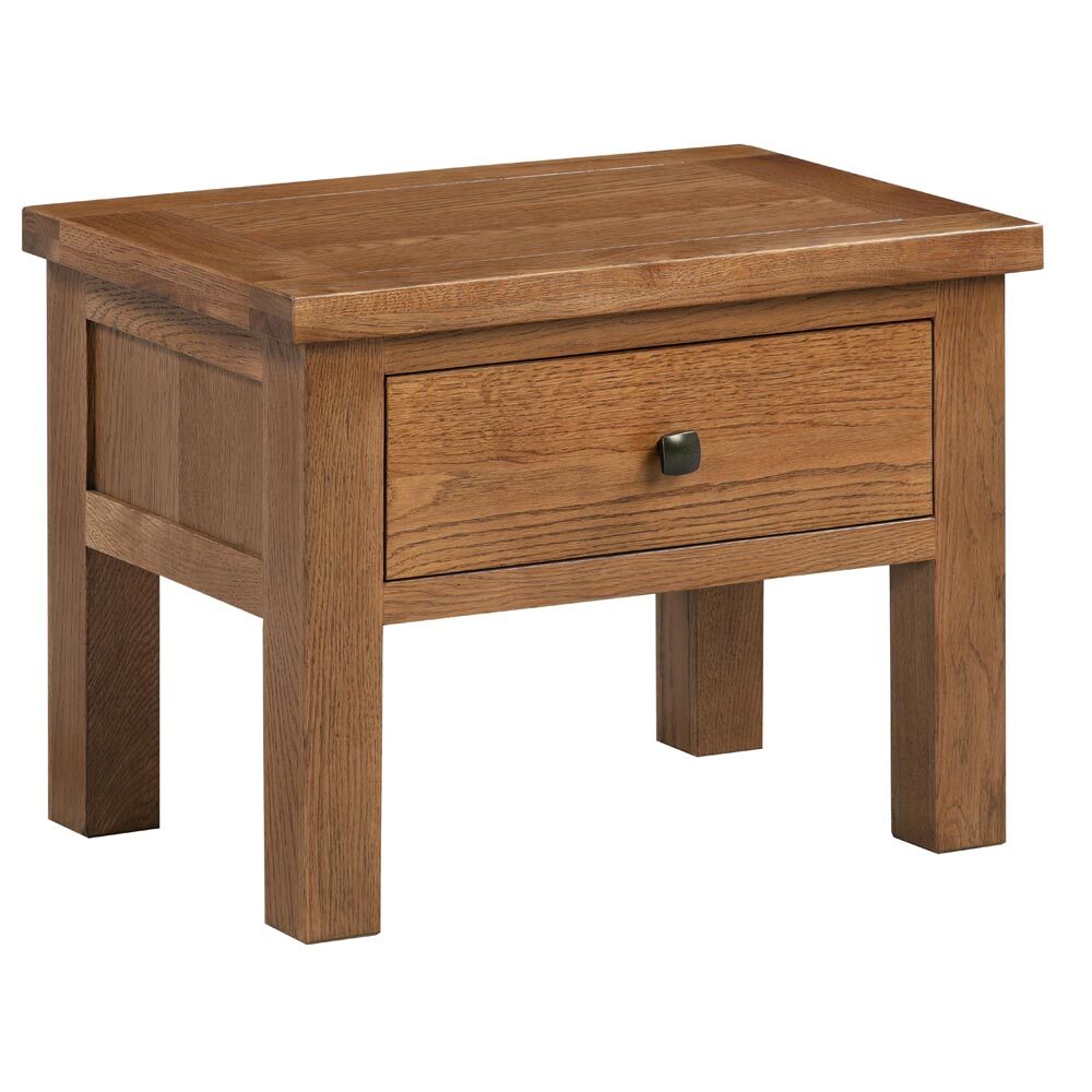 DORCHESTER RUSTIC Side Table With Drawer Bedroom Furniture